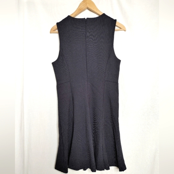 Banana Republic Sheath Dress Fit‎ & Flare Sleeveless Blue White Micro Dot S New - Picture 3 of 8